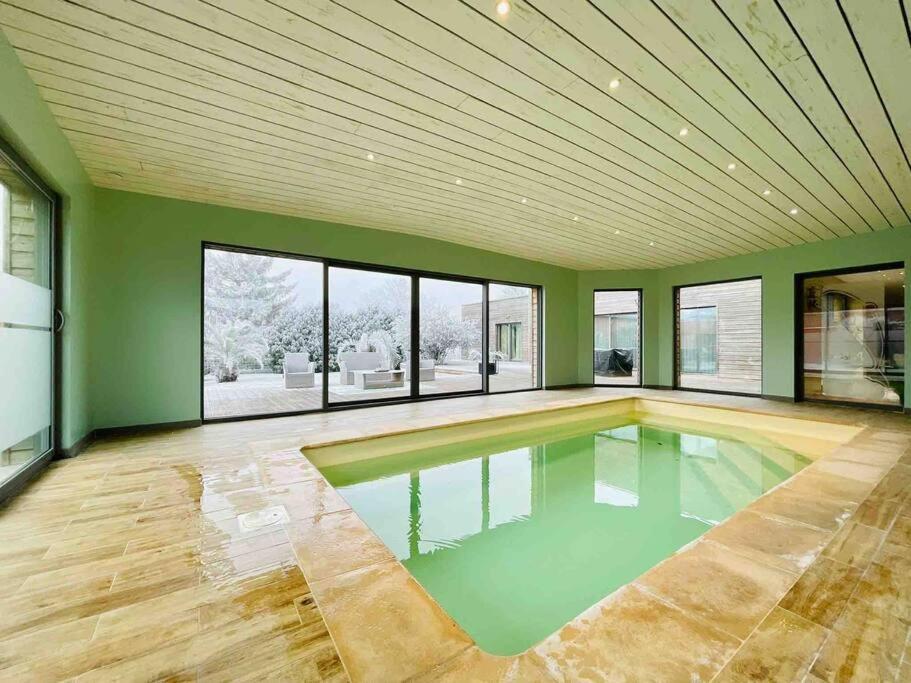 Villa D'Architecte Avec Piscine Chauffee Ligny-en-Cambresis Extérieur photo